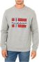 Napapijri Grijs Katoenen Sweatshirt met Iconische Print Gray Heren - Thumbnail 2