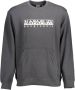 Napapijri Zwarte Sweatshirt met ritssluiting zak Gray Heren - Thumbnail 1
