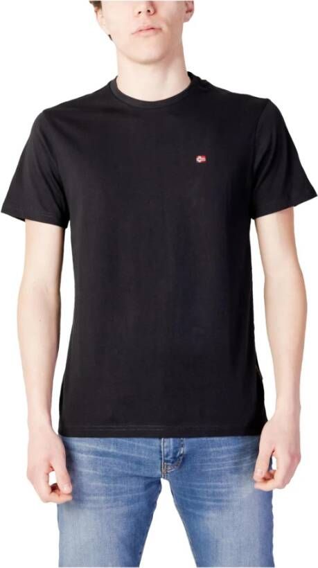 Napapijri Salis Small Logo T-Shirt Black- Heren Black