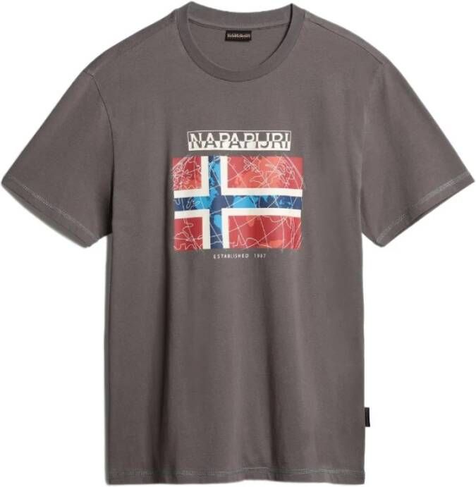 Napapijri T-shirts and Polos Grijs Heren