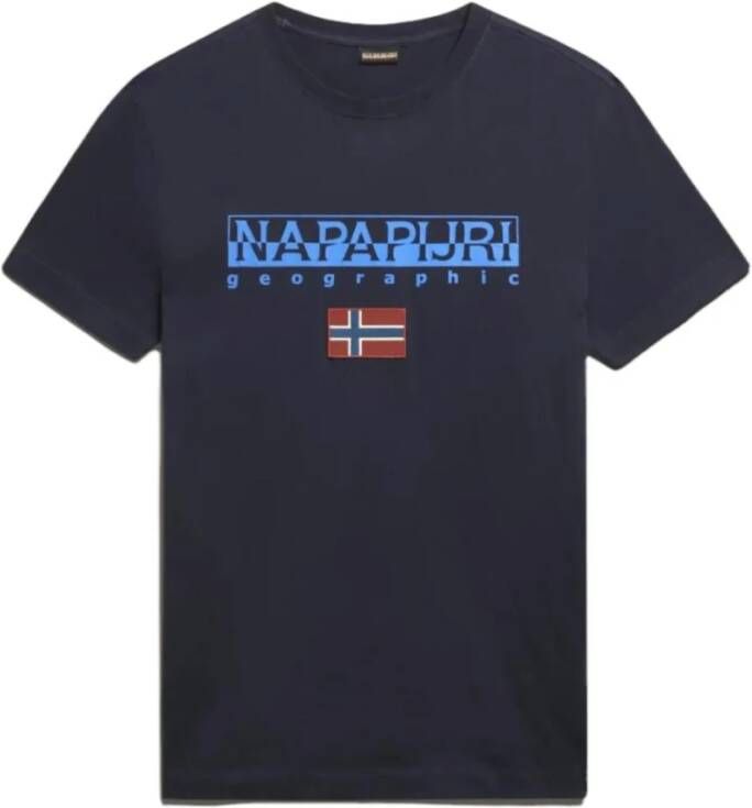 Napapijri T-shirts Blauw Heren