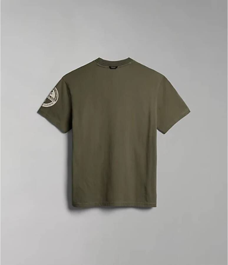 Napapijri T-shirt met labelpatch model 'AMUNDSEN'