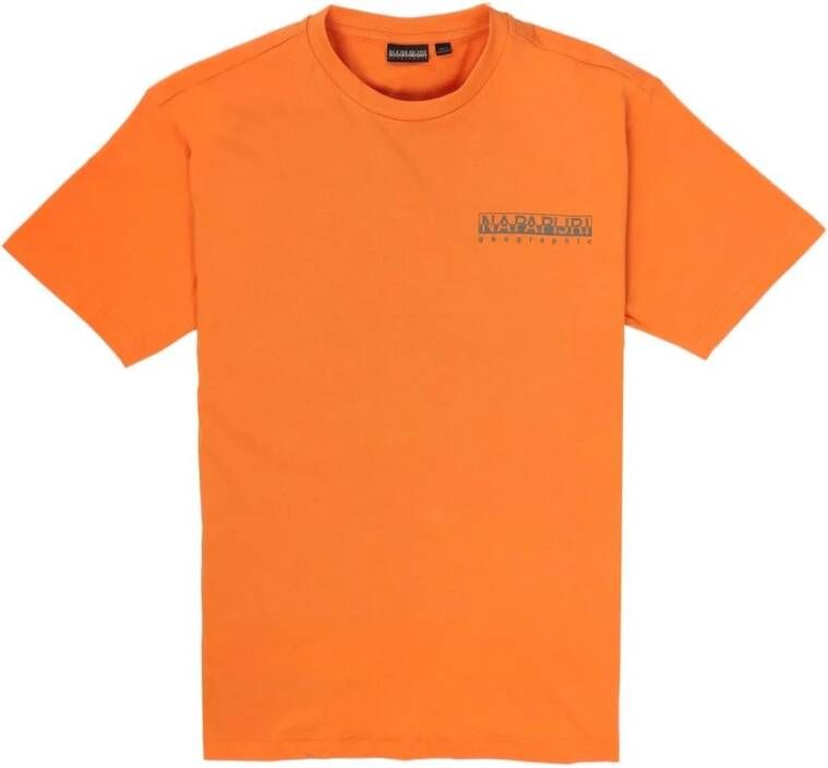 Napapijri T-Shirts Oranje Heren