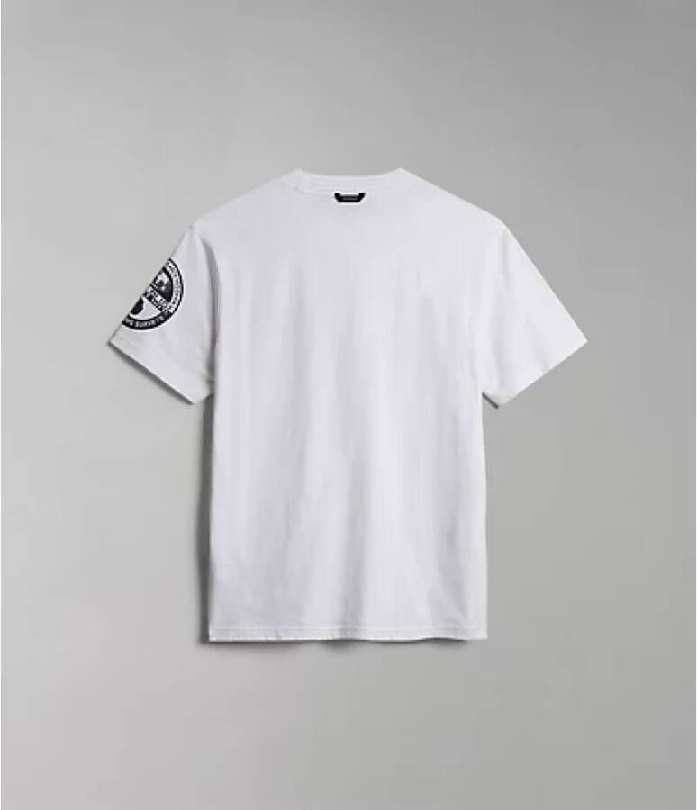Napapijri T-shirt met labelpatch model 'AMUNDSEN'