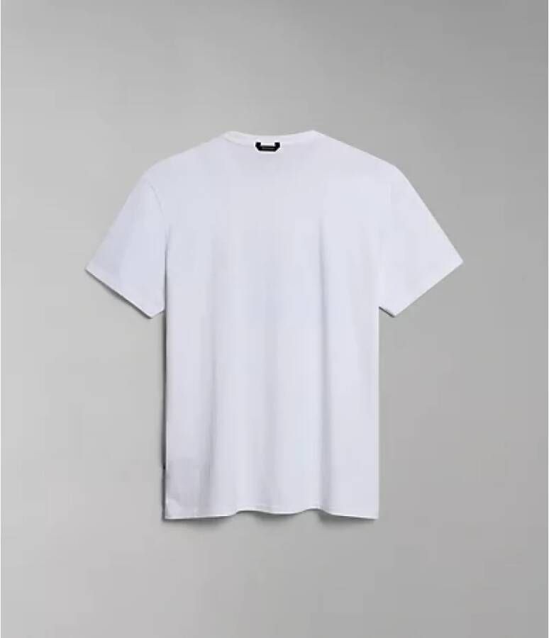 Napapijri Turin Korte Mouw T-shirt White Heren