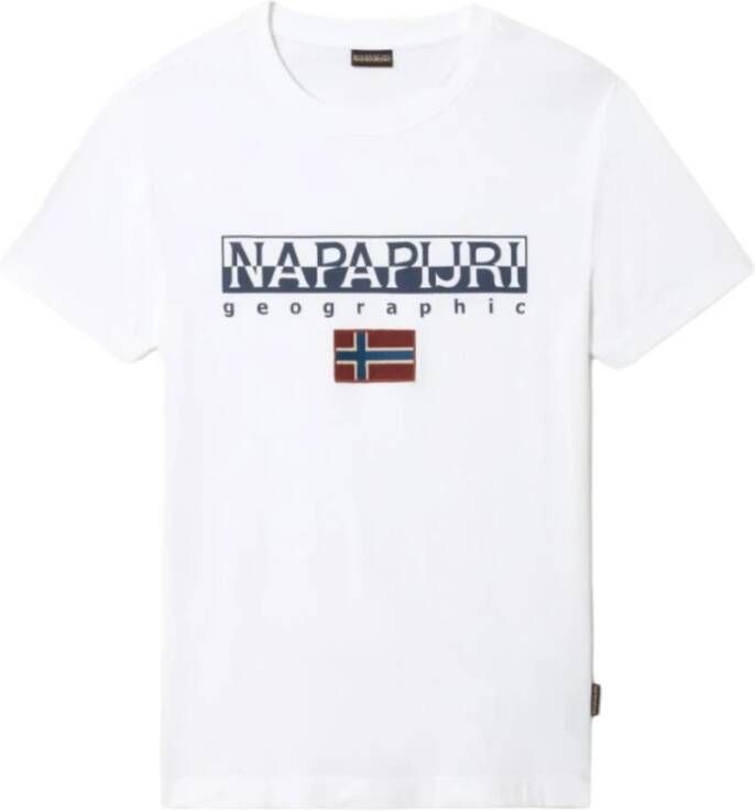 Napapijri T-shirts Wit Heren