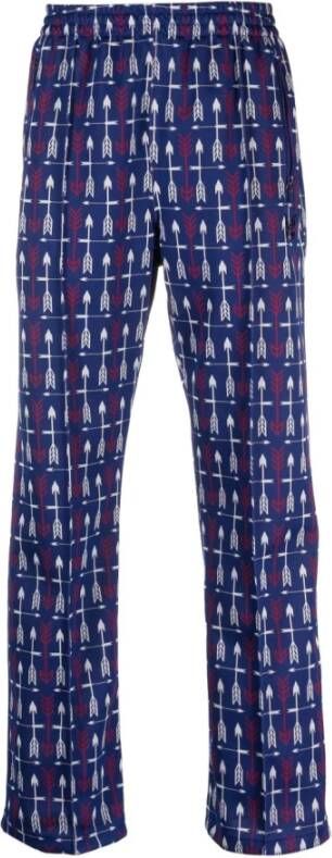Needles Rechte Broek Blauw Heren