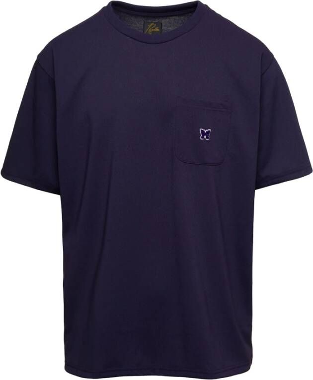 Needles T-Shirts Purple Heren