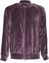 Needles Sweater met ritssluiting in chenille Purple Heren - Thumbnail 1