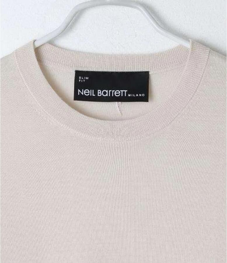 Neil Barrett Bolt Wollen Trui Beige Heren - Foto 2