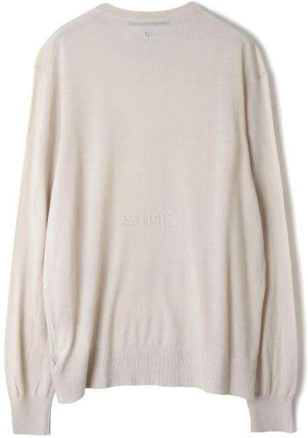 Neil Barrett Bolt Wollen Trui Beige Heren