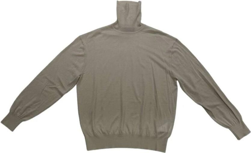 Neil Barrett Kleine Bout Wol Dolcevita Trui Beige Heren - Foto 3