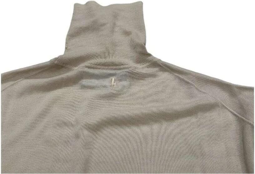 Neil Barrett Kleine Bout Wol Dolcevita Trui Beige Heren