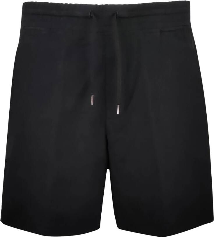Neil Barrett Mannen losse elastische tailleband Bpa038-S039 01 shorts Zwart Heren