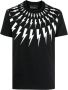 Neil Barrett Zwart Slim Fit T-Shirt met Bedrukt Logo Black Heren - Thumbnail 1
