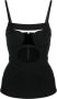 Nensi Dojaka Sleeveless Tops Zwart Dames - Thumbnail 1