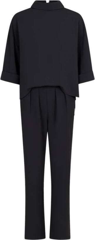 NEO NOIR Dames Broeken Arlo Crepe Jumpsuit Zwart