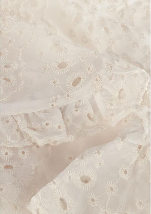 NEO NOIR Dames Jurken Abby Embroidery Dress Gebroken Wit