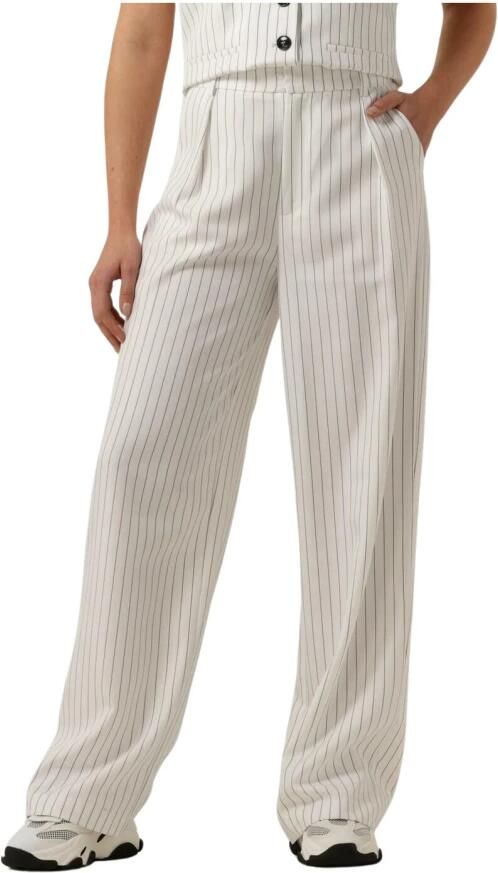 NEO NOIR Dames Broeken Alessandra Pinstripe Pants Gebroken Wit - Foto 3