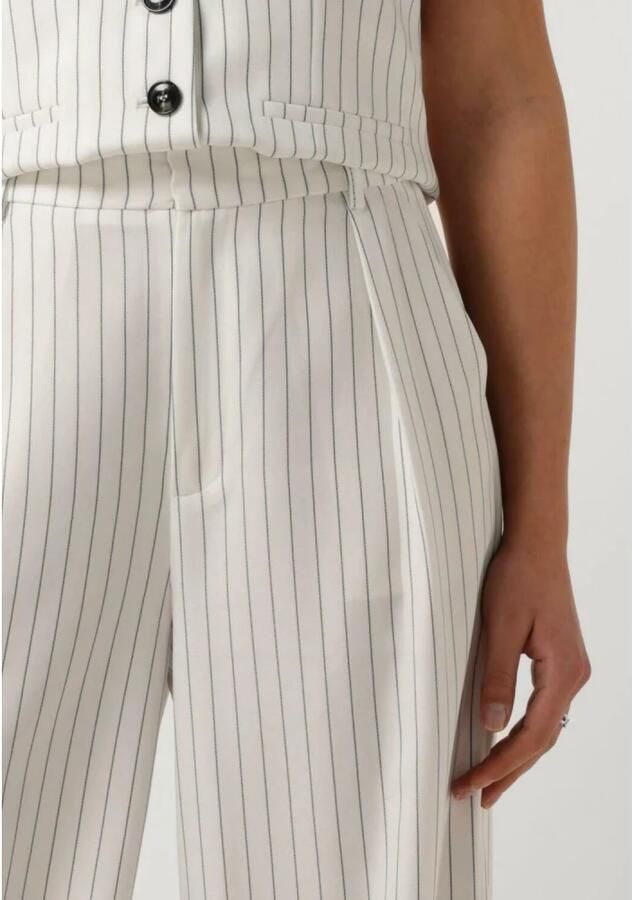 NEO NOIR Dames Broeken Alessandra Pinstripe Pants Gebroken Wit