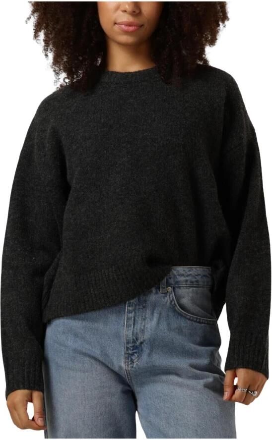 NEO NOIR Antraciet Gebreide Blouse Stijlvol Comfort Gray Dames - Foto 7