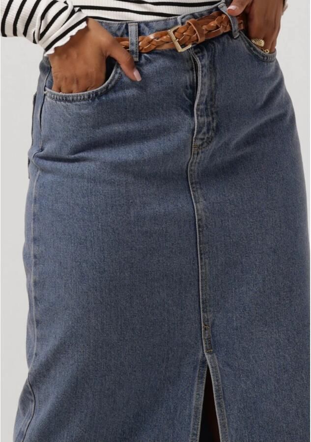 NEO NOIR Frankie D Rok Losse Pasvorm Knoop- en Ritssluiting Voorste Split Black Dames - Foto 7