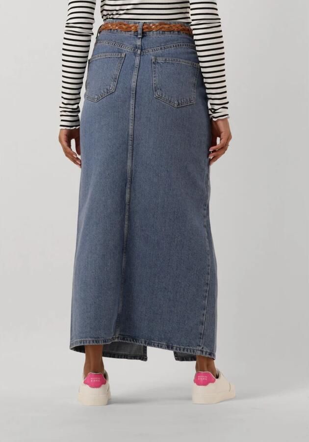 NEO NOIR Frankie D Rok Losse Pasvorm Knoop- en Ritssluiting Voorste Split Black Dames - Foto 8