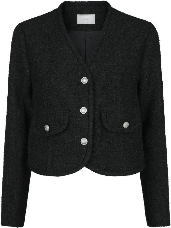 NEO NOIR Dames Truien & Vesten Manua Boucle Jacket Zwart - Foto 8