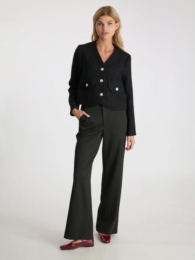 NEO NOIR Dames Truien & Vesten Manua Boucle Jacket Zwart - Foto 7