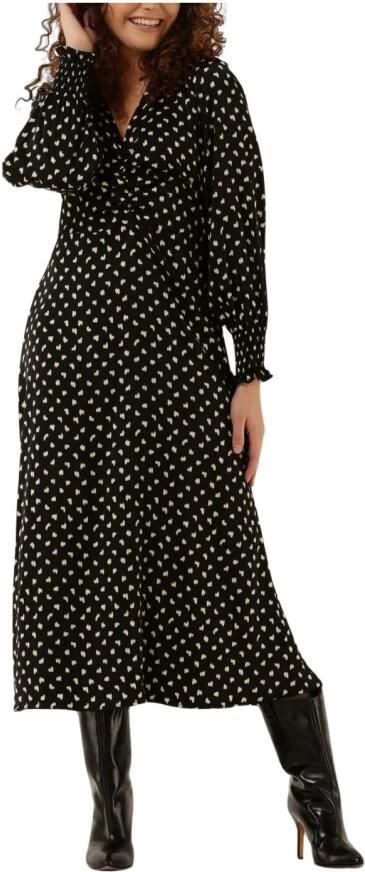 NEO NOIR Dames Jurken Hayden Fading Ink Dress Zwart - Foto 3