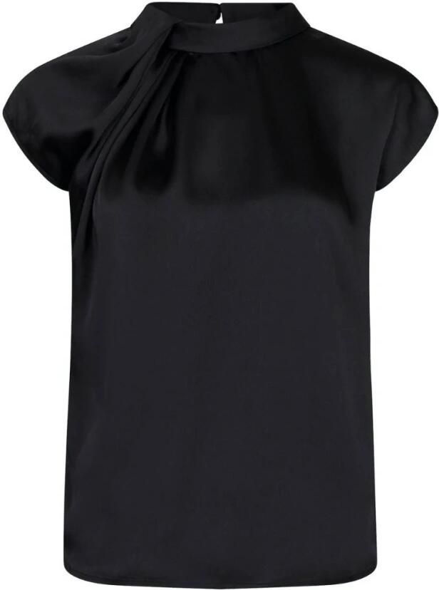 NEO NOIR Regular fit blousetop met satijnlook model 'FLEUR'