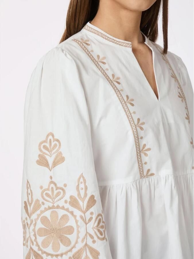 NEO NOIR Geborduurde Off White Blouse White Dames - Foto 6