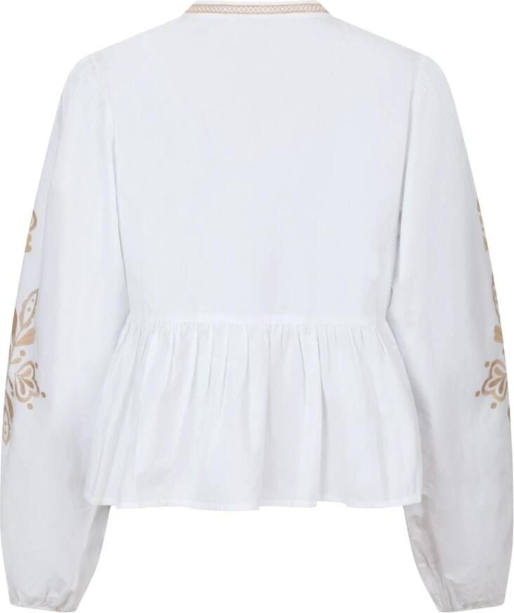 NEO NOIR Geborduurde Off White Blouse White Dames - Foto 5