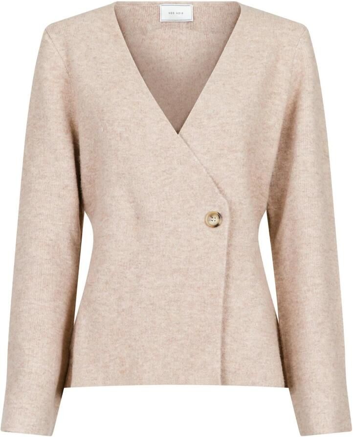NEO NOIR Dames Truien & Vesten Marie Louise Knit Cardigan Beige - Foto 5