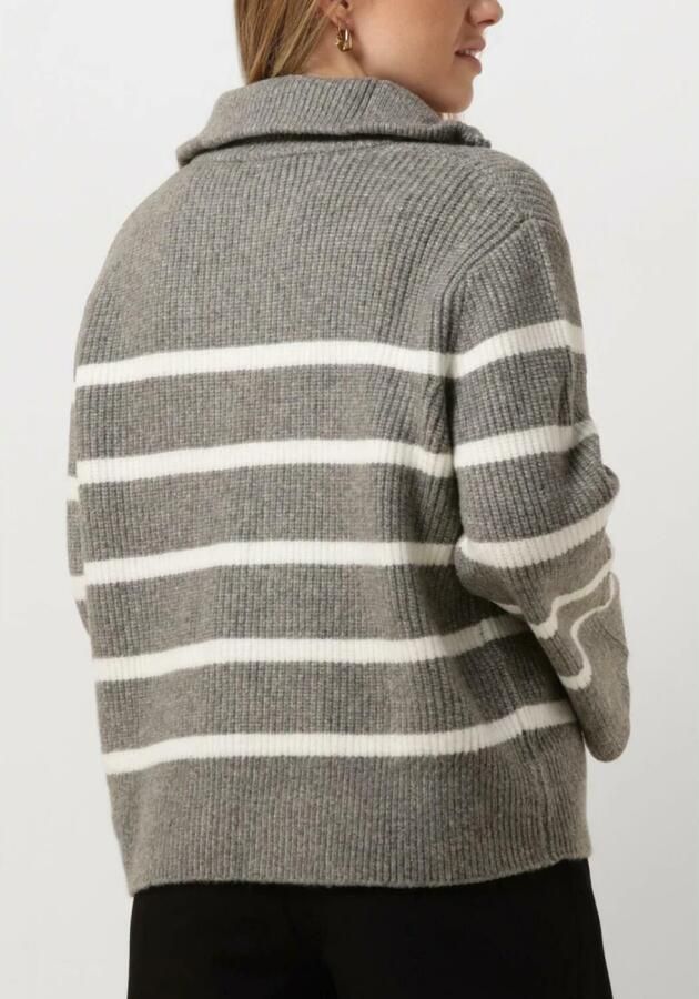 NEO NOIR Nevena Streep Trui 156101 Donkergrijs Melange Gray Dames - Foto 2