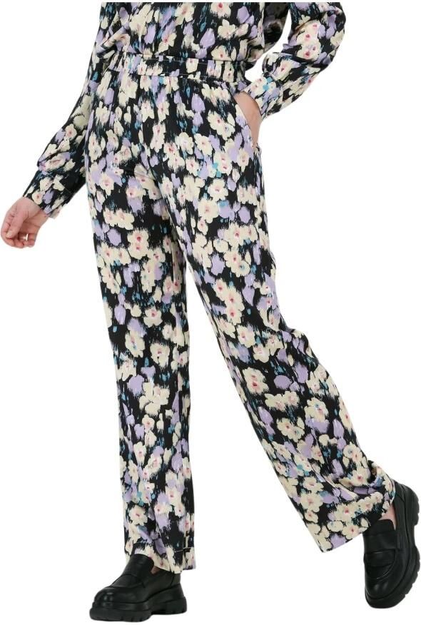 NEO NOIR Grafische Botanische Wijde Broek Multicolor Dames - Foto 4
