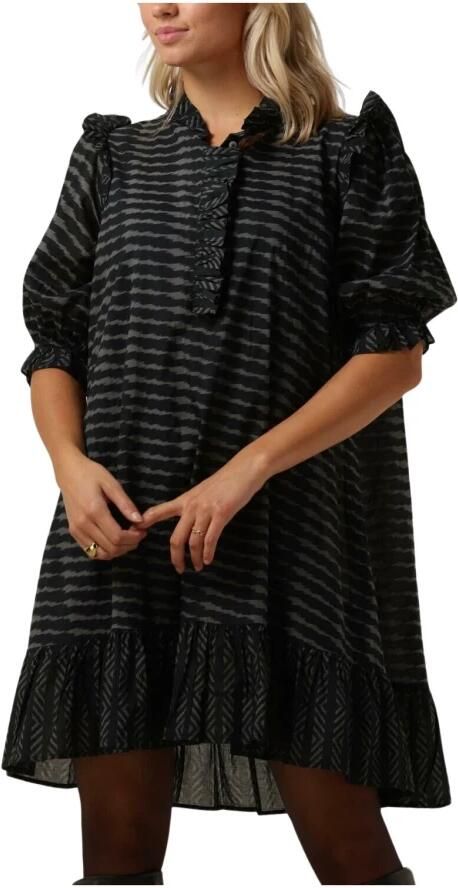 NEO NOIR Dames Jurken Hani Graphic Dress Zwart - Foto 7