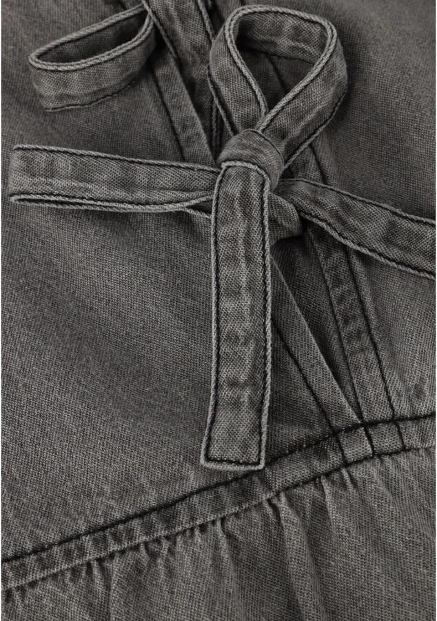 NEO NOIR Grijze Denimblouse met Strik voor Gray Dames