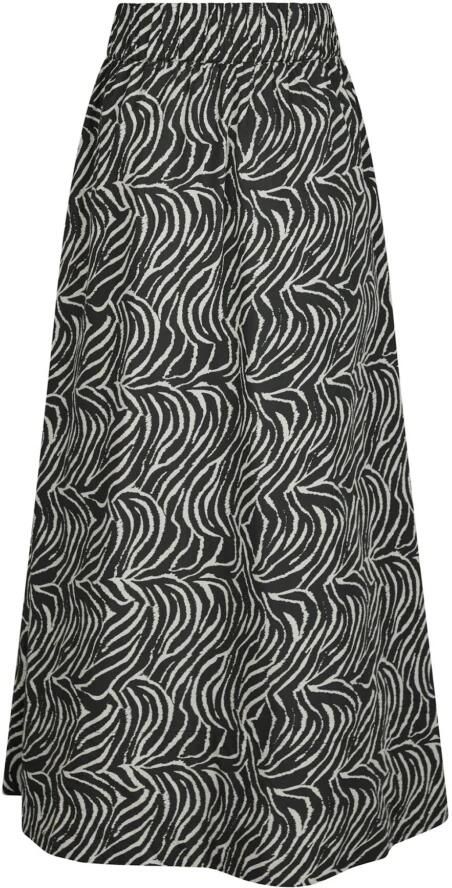 NEO NOIR Zebra Lange Rok Yara Elegant Stijl Black Dames