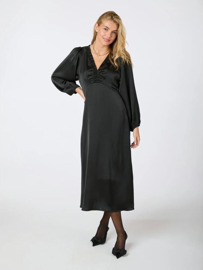NEO NOIR Elegante Sateen Jurk voor Vrouwen Black Dames - Foto 2