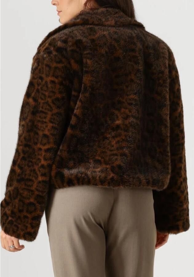 NEO NOIR Dames Jassen Melodie Leo Faux Fur Jacketdam Bruin - Foto 2