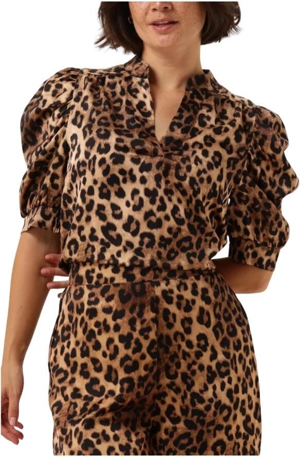 NEO NOIR Luipaardprint Blouse voor Gedurfde Vrouwen Brown Dames - Foto 3