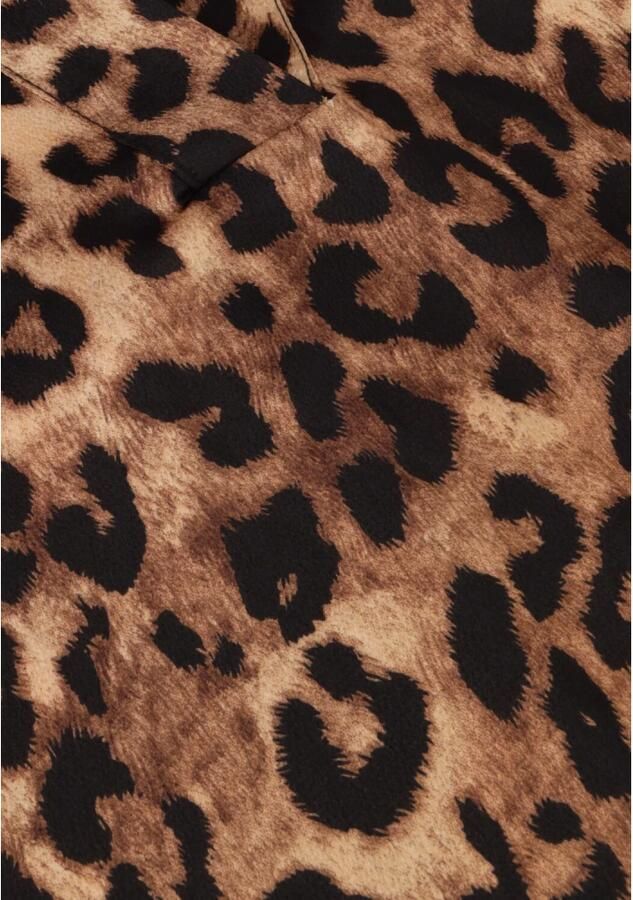 NEO NOIR Luipaardprint Blouse voor Gedurfde Vrouwen Brown Dames