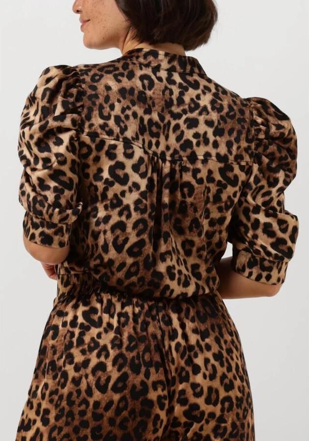 NEO NOIR Luipaardprint Blouse voor Gedurfde Vrouwen Brown Dames - Foto 2