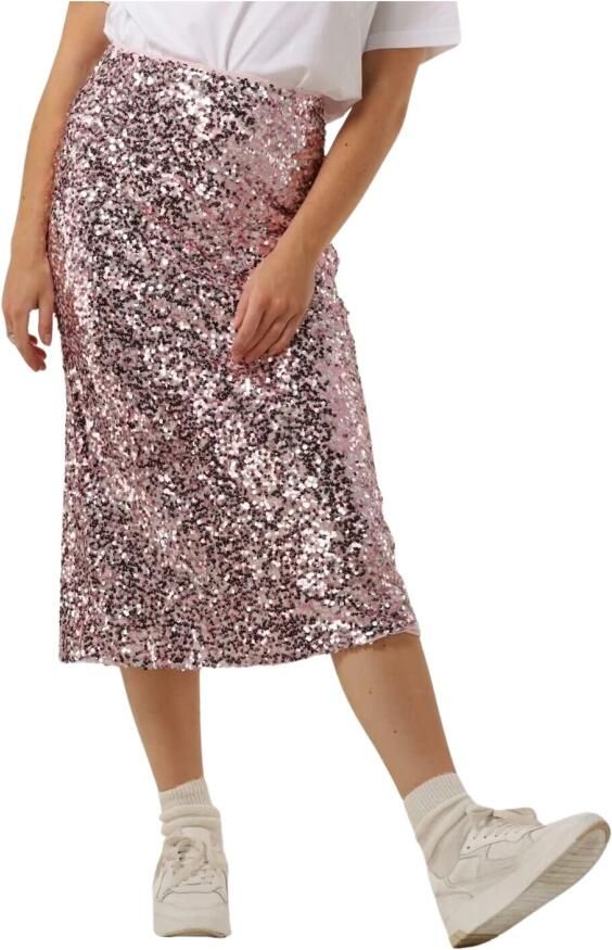 NEO NOIR Dames Rokken Baira Sequins Skirt Roze - Foto 3