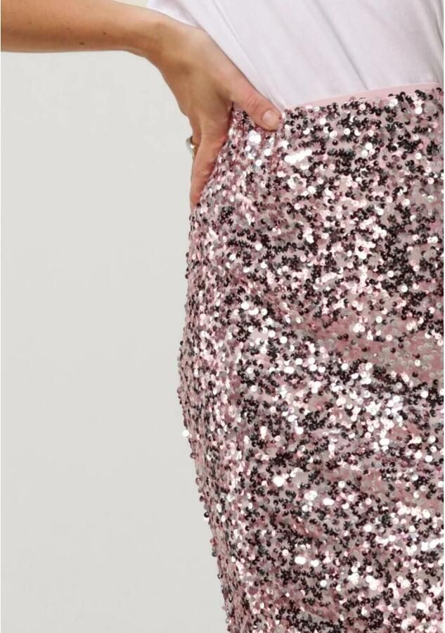 NEO NOIR Dames Rokken Baira Sequins Skirt Roze