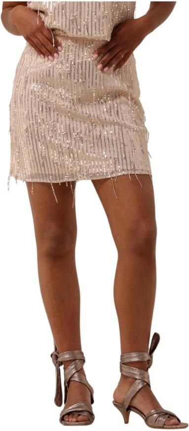 NEO NOIR Dames Rokken Miva Sequins Skirt Lichtroze - Foto 5