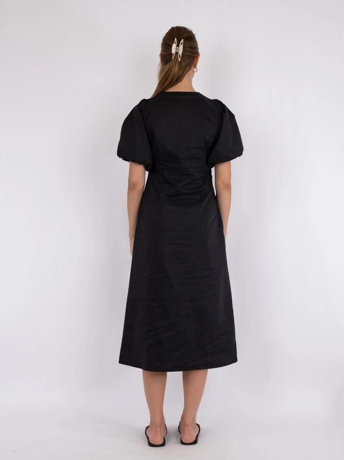 NEO NOIR Dames Jurken Illana Poplin Dress Zwart - Foto 8