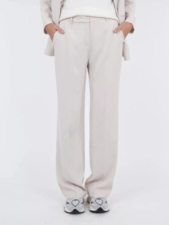 NEO NOIR Alice Geweven Rechte Broek White Dames - Foto 5