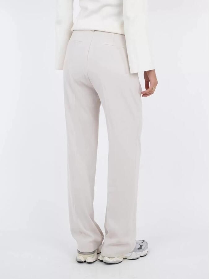 NEO NOIR Alice Geweven Rechte Broek White Dames - Foto 6